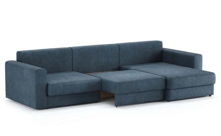 Диван угловой Ларсон 3М Nordic 78 сапфир - 5